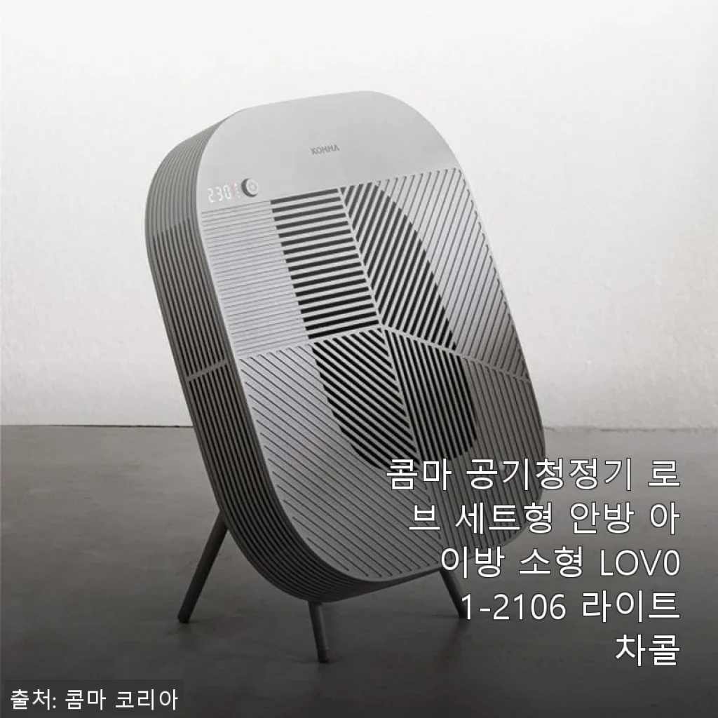 콤마 공기청정기 로브 세트형 사용후기, 아이방과 안방에 딱 맞는 소형 공기청정기