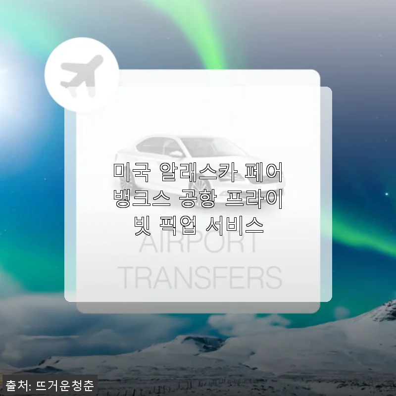 미국 알래스카 페어뱅크스 공항 프라이빗 픽업 서비스 사용후기