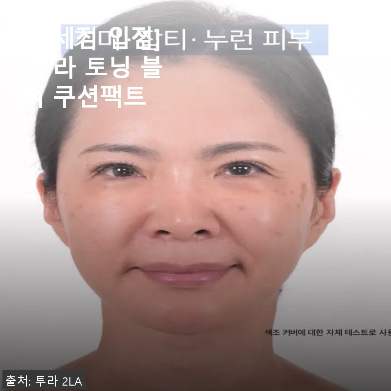 투라 토닝 블랙 쿠션팩트 사용후기: 가볍고 자연스러운 광채 메이크업 완성