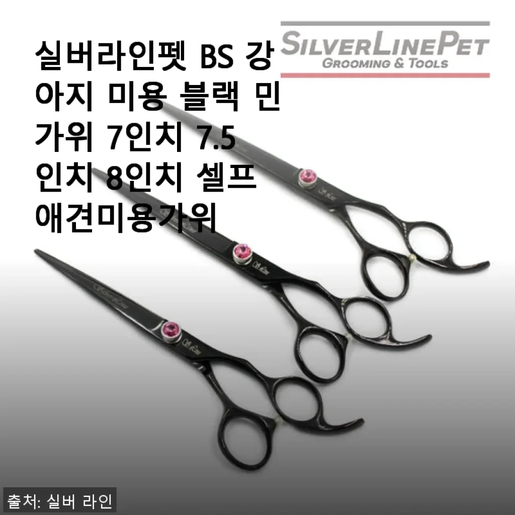 실버라인펫 BS 강아지 미용 블랙 민가위 사용후기와 솔직한 경험담