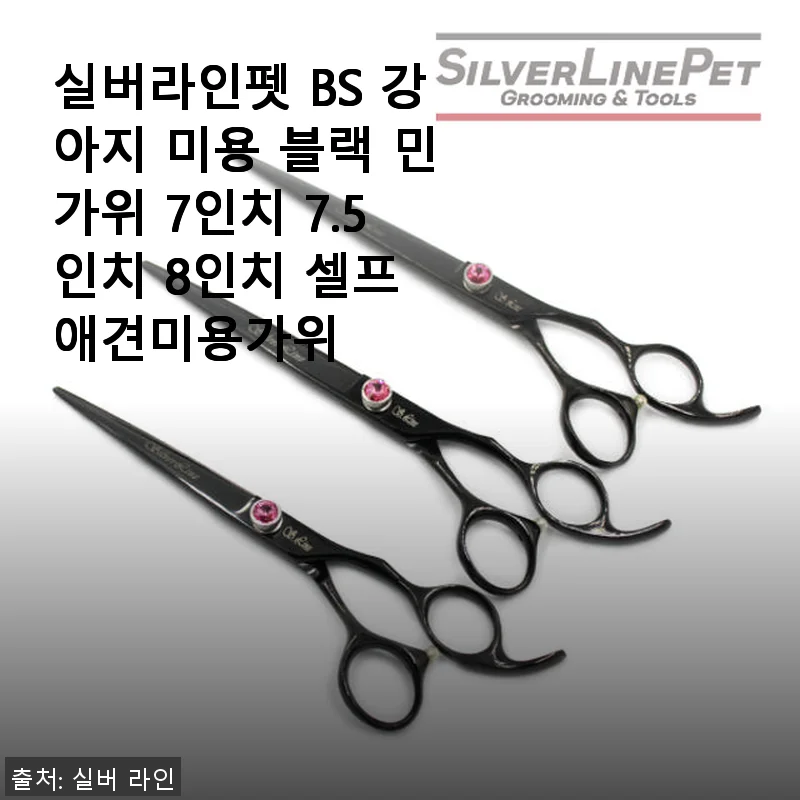 실버라인펫 BS 강아지 미용 블랙 민가위 사용후기와 솔직한 경험담