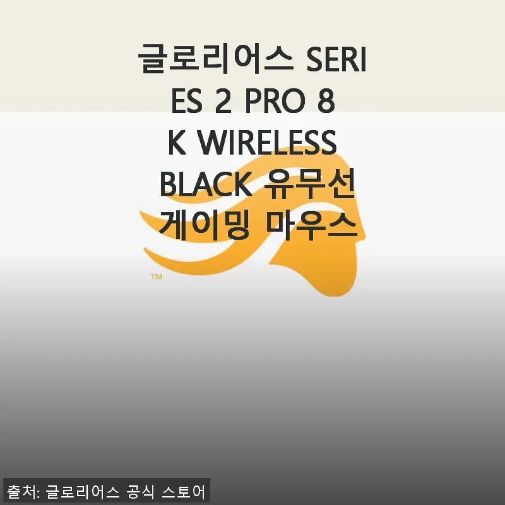 글로리어스 SERIES 2 PRO 8K WIRELESS BLACK 게이밍 마우스 사용 후기