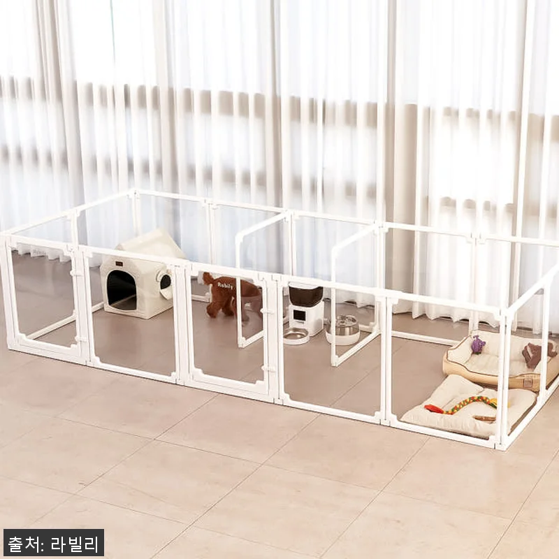 라빌리 확장형 투명 펫룸 강아지울타리 관련 이미지 1