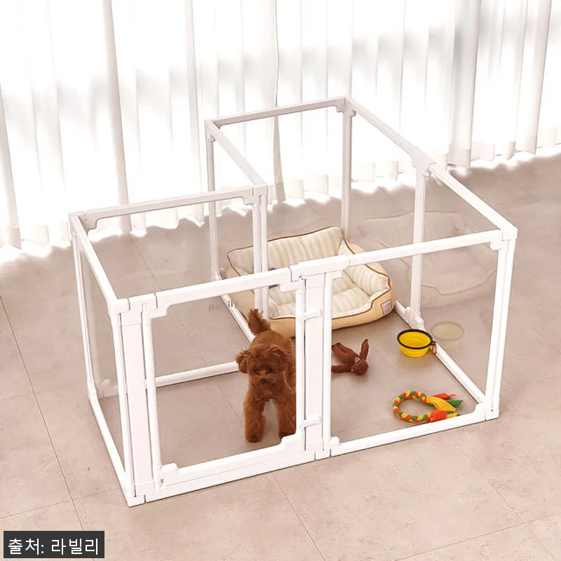 라빌리 확장형 투명 펫룸 강아지울타리 관련 이미지 2
