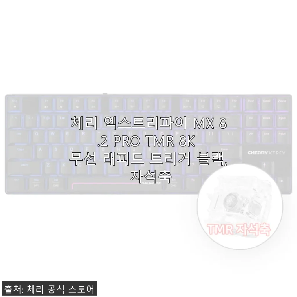 체리 엑스트리파이 MX 8.2 PRO TMR 8K 무선 래피드 트리거 블랙 자석축 사용 후기
