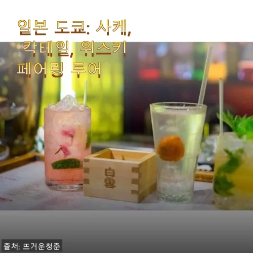 일본 도쿄: 사케, 칵테일, 위스키 페어링 투어 사용 후기