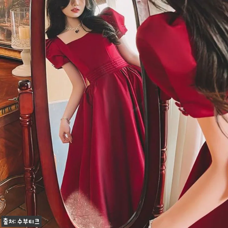 새틴 소매퍼프 반팔 스냅촬영 2부 셀 관련 이미지 3