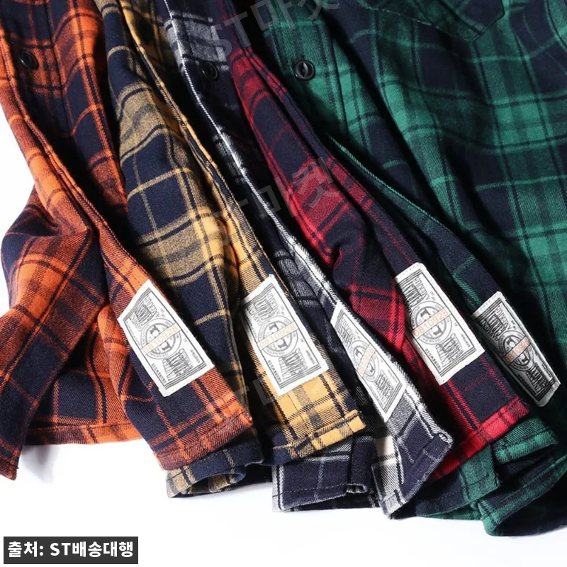 오버사이즈 젠더리스 루즈핏 긴팔 체크 셔츠, 60% 할인 중이라 가을 코디템으로 눈여겨볼 만해요 10 오버사이즈 젠더리스 루즈핏 긴팔 체크 관련 이미지 3
