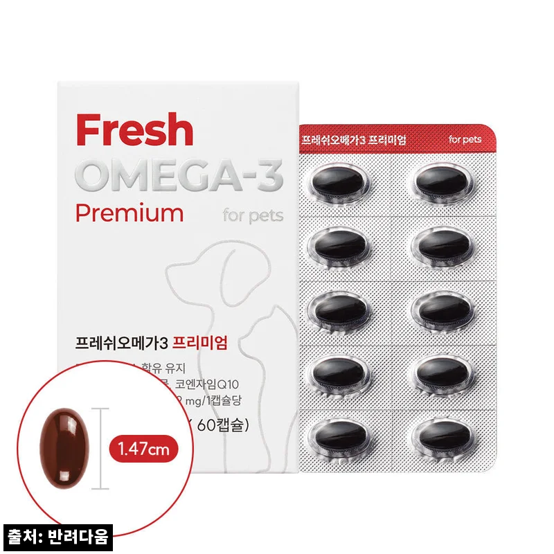 반려다움 순도80% 오메가3프리미엄 60캡슐, 요즘 챙겨보기 좋은 반려동물 영양제 후기 정리