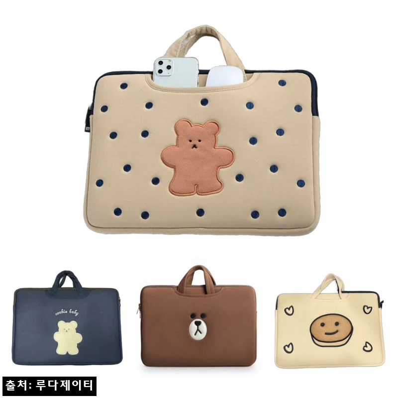 16인치노트북가방 루다제이티 캐릭터 노트북파우치, 귀여움과 손잡이를 한 번에 챙기는 선택