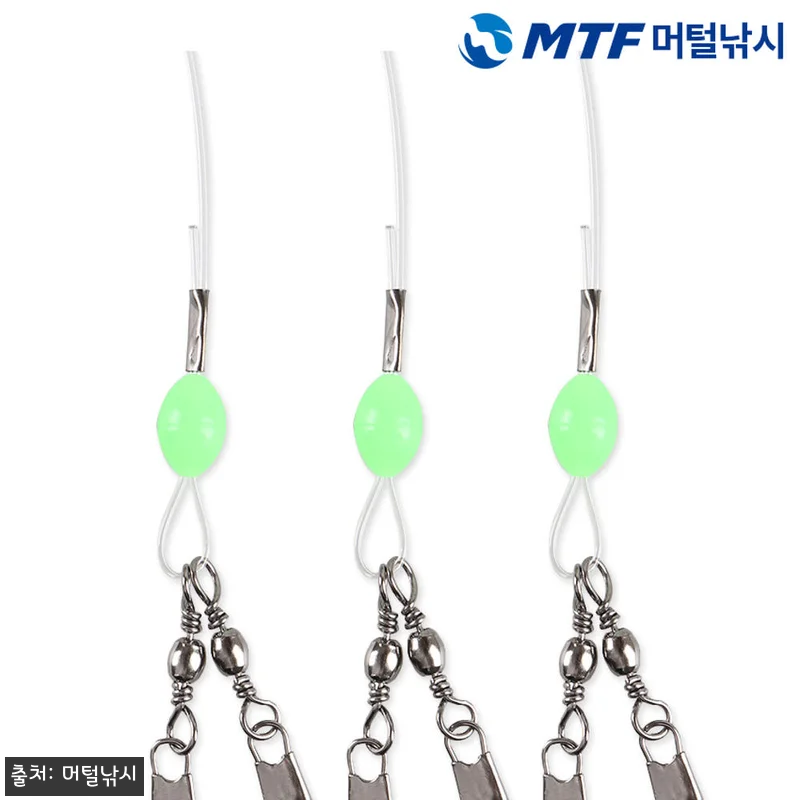 MTF 쭈갑 야광튜브 구슬 채비 3개 관련 이미지 1