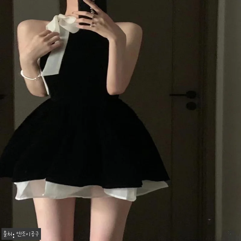 김유정 홀터넥 원피스 도도희 리본 드 관련 이미지 1