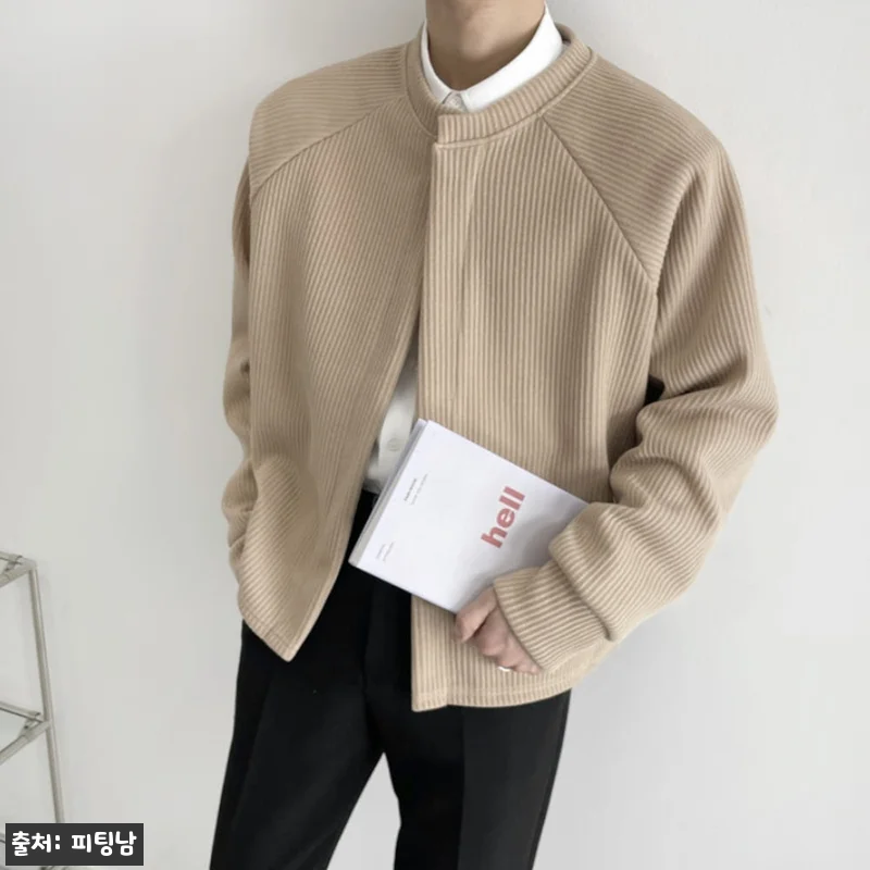 남자 머커 봄 가을 간절기 골지 니트 관련 이미지 1