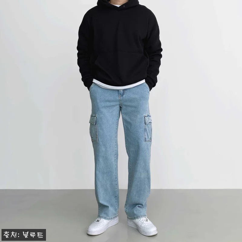 카고청바지 남자세미와이드청바지 남자연청바지, 27% 할인에 무료배송까지 챙기는 이슈템 13 카고청바지 남자세미와이드청바지 남자연 관련 이미지 1