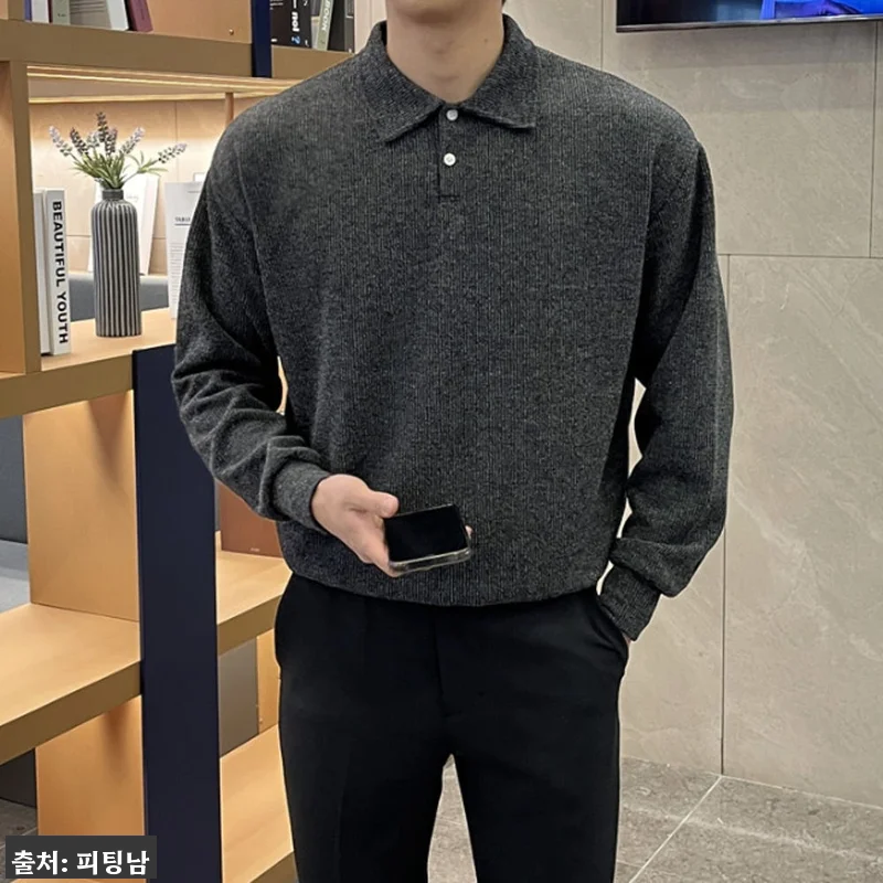 1+1 남자 얼스테드 봄 가을 카라 니트 11컬러, 데일리룩 고민 줄여주는 깔끔한 이슈템 13 1+1 남자 얼스테드 봄 가을 카라 관련 이미지 1