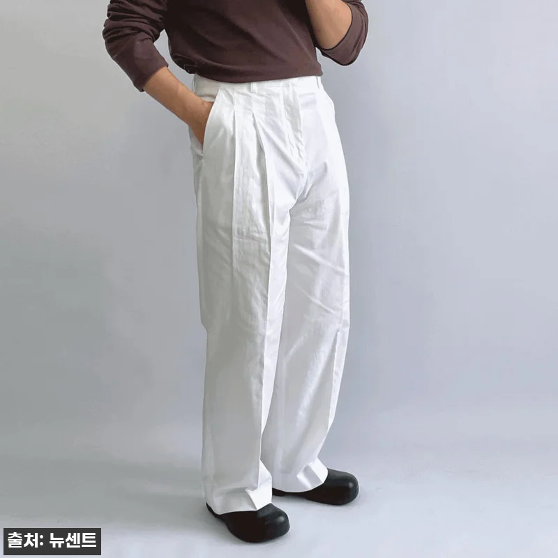 치노팬츠 남자와이드팬츠 통면바지, 봄 관련 이미지 1
