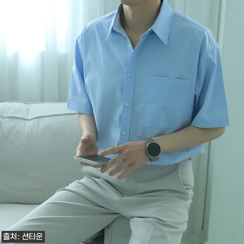 남자셔츠 오버핏 여름 남성남방 남자반팔셔츠, 2만원대 무료배송으로 보는 데일리 반팔 셔츠 7 남자셔츠 오버핏 여름 남성남방 남자반 관련 이미지 1