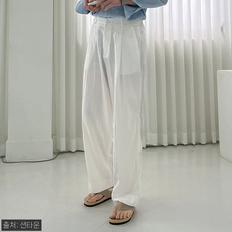남자와이드팬츠 쿨 밴딩 냉장고바지 남자린넨팬츠, 여름 데일리룩으로 눈여겨볼 이슈템 5 남자와이드팬츠 쿨 밴딩 냉장고바지 남 관련 이미지 1