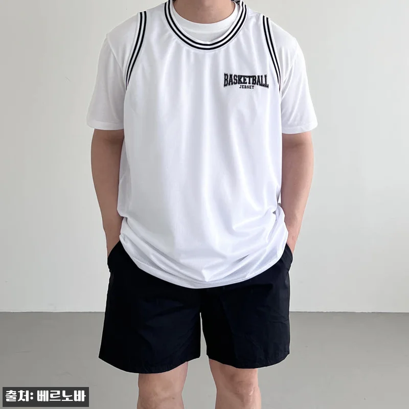 남자 매쉬져지 NBA 나시 티, 여름 레이어드용으로 눈여겨볼 오버핏 이슈템 12 남자 매쉬져지 NBA 나시 티, 여름 관련 이미지 1