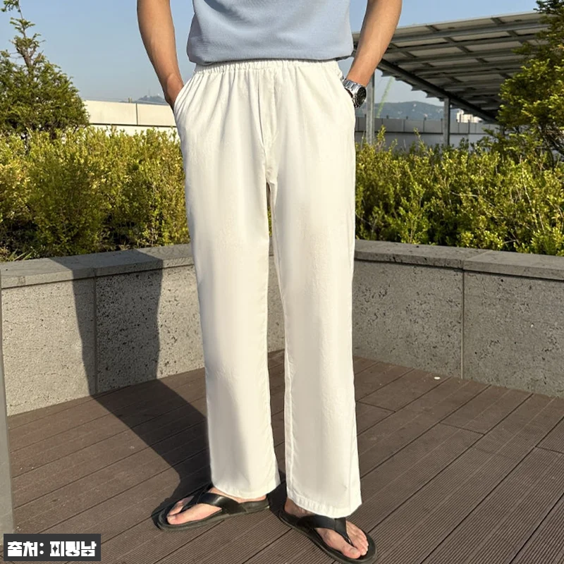 남자 호스머 여름 린넨 바이오 와이드 밴딩팬츠 6컬러, 여름 데일리룩에 더하기 좋은 이슈템 체크 12 남자 호스머 여름 린넨 바이오 와이드 관련 이미지 1