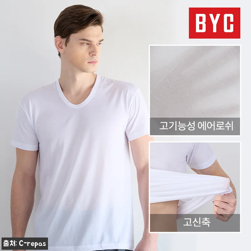 BYC 남자 에어로쉬 반팔런닝 스포츠 관련 이미지 1