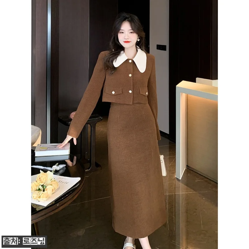 코듀로이 하객룩 투피스 세트, 4만원대에 격식 있는 가을·겨울 코디 찾는다면 9 코듀로이 하객룩 투피스 세트, 4만원 관련 이미지 2