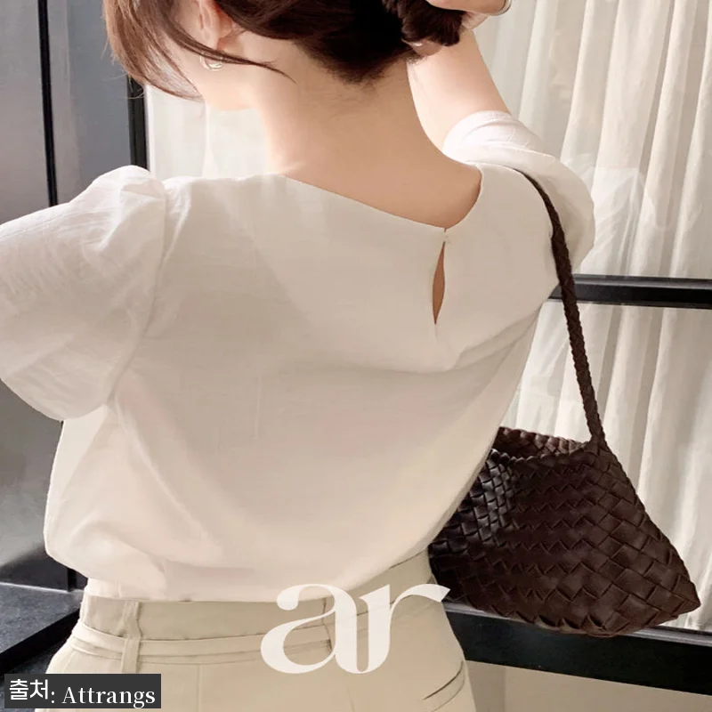 트렌드데이 린넨 퍼프 반팔 가을블라우 관련 이미지 2