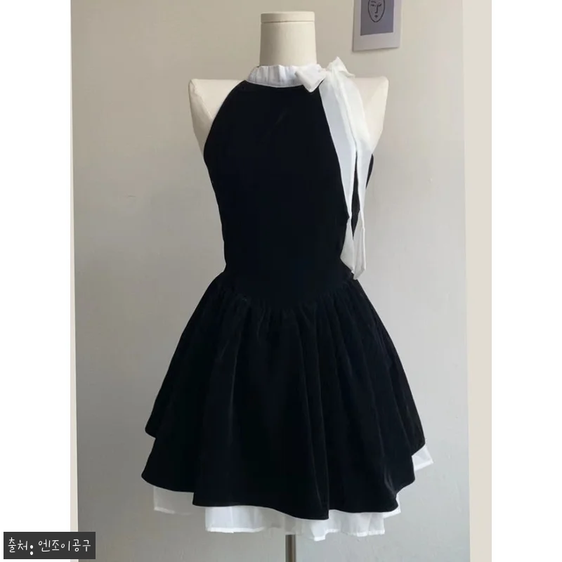 김유정 홀터넥 원피스 도도희 리본 드 관련 이미지 2