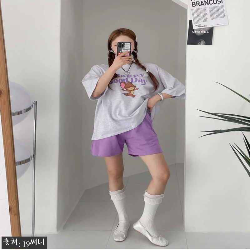 여름 트레이닝세트 여성 빅사이즈 반팔 관련 이미지 2