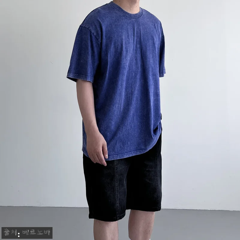 피그먼트반팔 두꺼운반팔티 10수반팔, 여름 데일리룩으로 눈여겨볼 빈티지 오버핏 티셔츠 13 피그먼트반팔 두꺼운반팔티 10수반팔, 관련 이미지 2