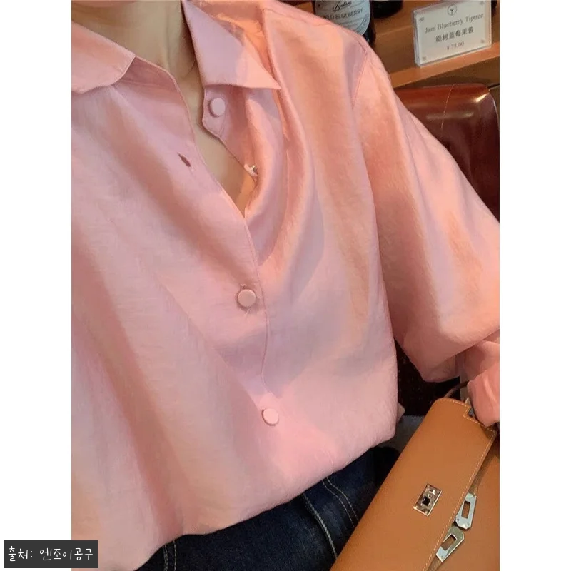 싱어게인3 이해리 핑크 셔츠 블라우스 착장 정보 02, 37,400원 할인 구매 전 체크할 점 8 싱어게인3 이해리 핑크 셔츠 블라우스 관련 이미지 3