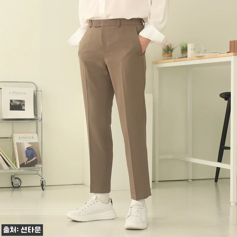 남자슬랙스 빅사이즈 링클프리 밴딩팬츠 관련 이미지 3