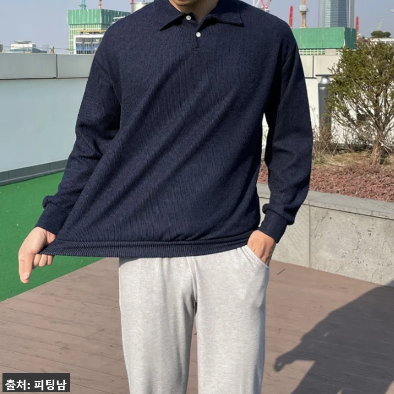 1+1 남자 얼스테드 봄 가을 카라 니트 11컬러, 데일리룩 고민 줄여주는 깔끔한 이슈템 15 1+1 남자 얼스테드 봄 가을 카라 관련 이미지 3