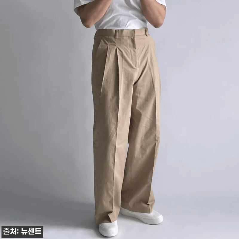 치노팬츠 남자와이드팬츠 통면바지, 봄 관련 이미지 3