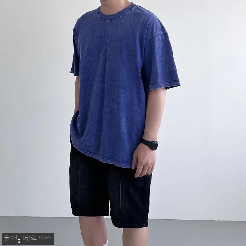 피그먼트반팔 두꺼운반팔티 10수반팔, 여름 데일리룩으로 눈여겨볼 빈티지 오버핏 티셔츠 14 피그먼트반팔 두꺼운반팔티 10수반팔, 관련 이미지 3