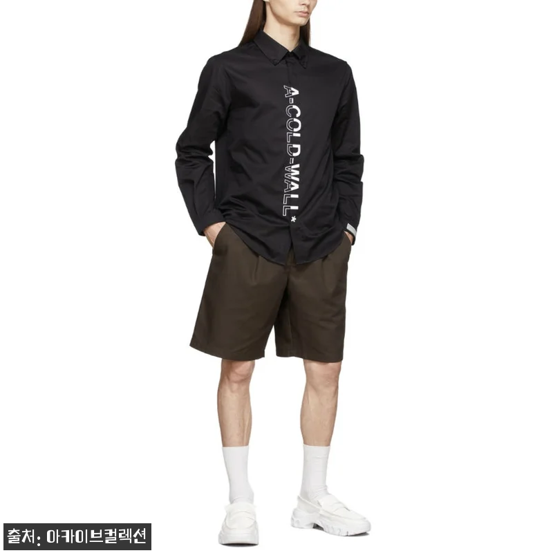 어콜드월 남성 로고 코튼 브랜디드 셔 관련 이미지 3