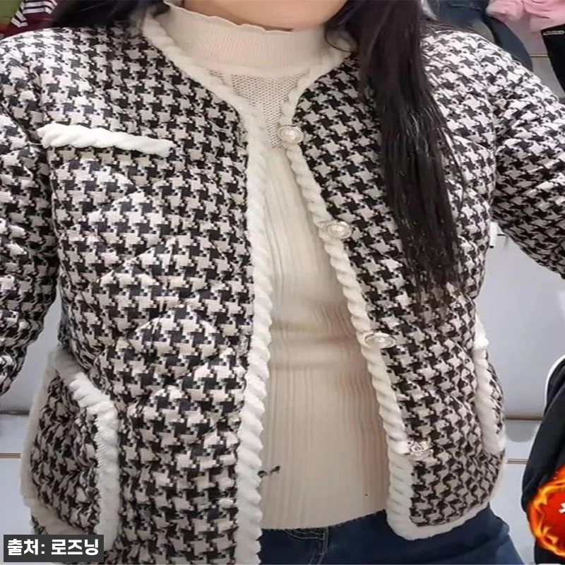 트위드 패턴 경량패딩 찐체크! 2만원대 노카라 디자인, 구매 전 꼭 볼 포인트 11 트위드 패턴 경량패딩 찐체크! 2만원 관련 이미지 4