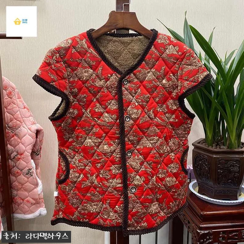 꽃무늬조끼 30% 할인 중, 간절기 관련 이미지 4