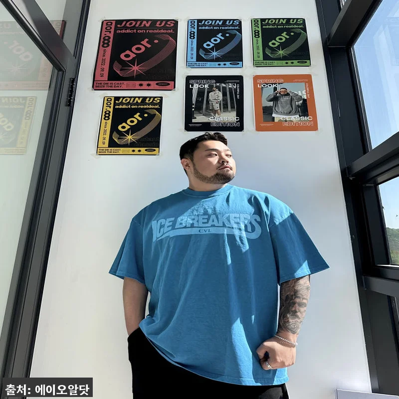 아이스 피그먼트 박스핏 반팔티 6CO 관련 이미지 4