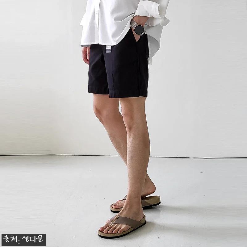 남자반바지 면바지 밴딩 남성슬랙스 남자숏팬츠, 여름 데일리룩으로 눈여겨본 구매 전 체크 후기 10 남자반바지 면바지 밴딩 남성슬랙스 남 관련 이미지 4