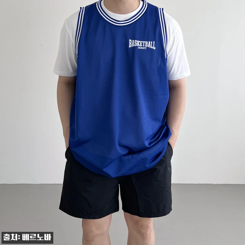 남자 매쉬져지 NBA 나시 티, 여름 레이어드용으로 눈여겨볼 오버핏 이슈템 15 남자 매쉬져지 NBA 나시 티, 여름 관련 이미지 4