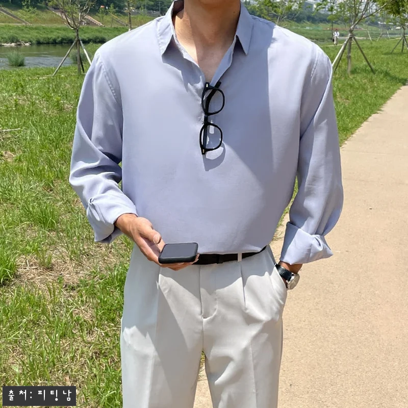 1+1 남자 프랭클린 여름 린넨 반오픈 카라 셔츠, 여름 데일리룩으로 눈여겨볼 이슈템 16 1+1 남자 프랭클린 여름 린넨 반오 관련 이미지 4