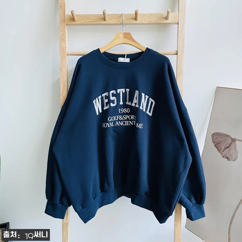 기모 여성 더블유 자수 레터링 빅사이즈 박스 맨투맨, 겨울 데일리룩으로 살펴본 구매 포인트 12 기모 여성 더블유 자수 레터링 빅사이 관련 이미지 5