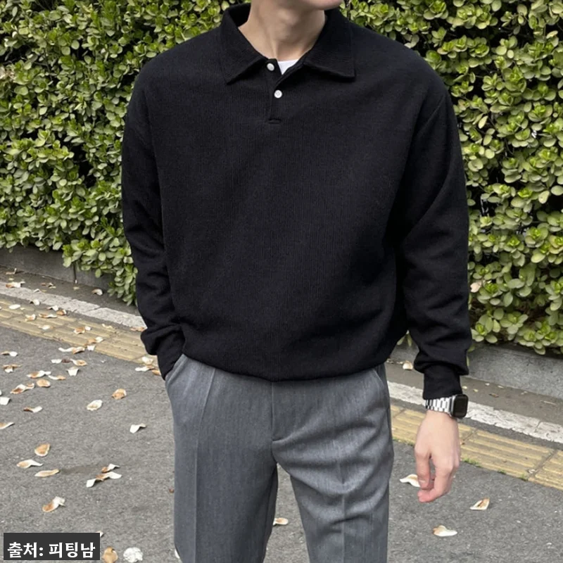 1+1 남자 얼스테드 봄 가을 카라 니트 11컬러, 데일리룩 고민 줄여주는 깔끔한 이슈템 17 1+1 남자 얼스테드 봄 가을 카라 관련 이미지 5