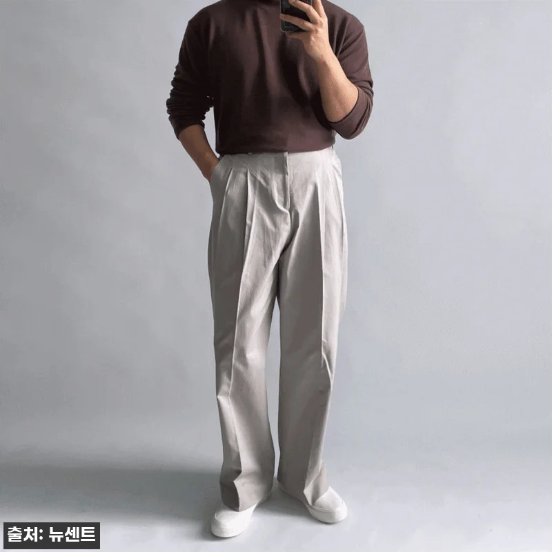 치노팬츠 남자와이드팬츠 통면바지, 봄 관련 이미지 5
