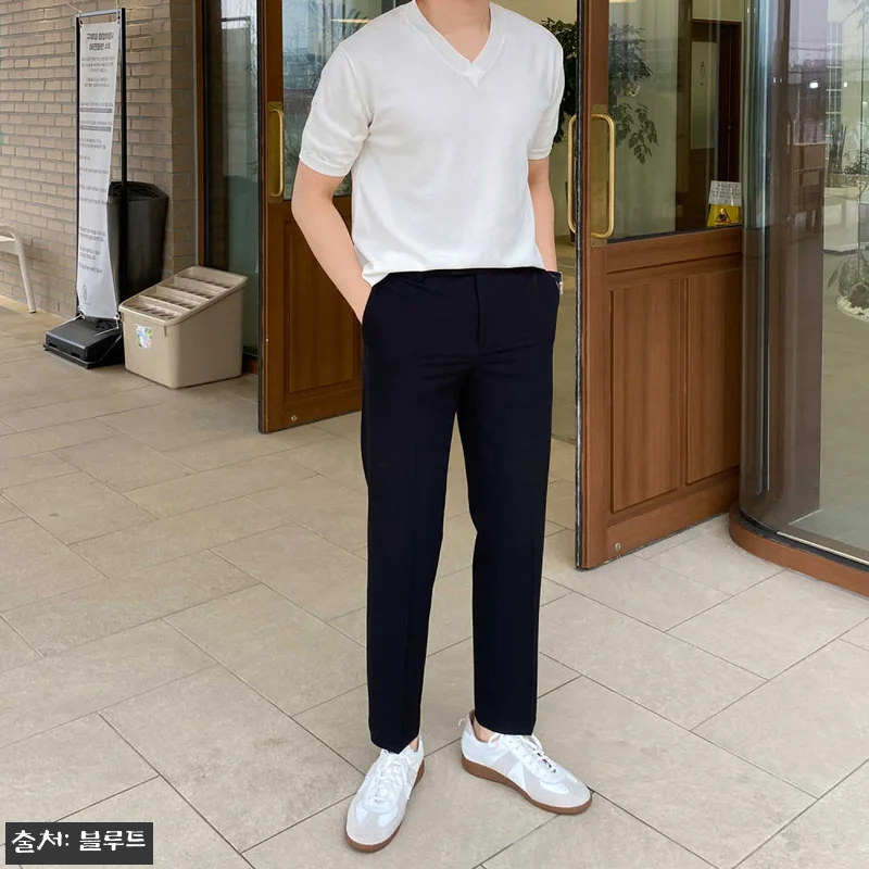 워셔블 남자브이넥니트 남자린넨니트, 관련 이미지 6