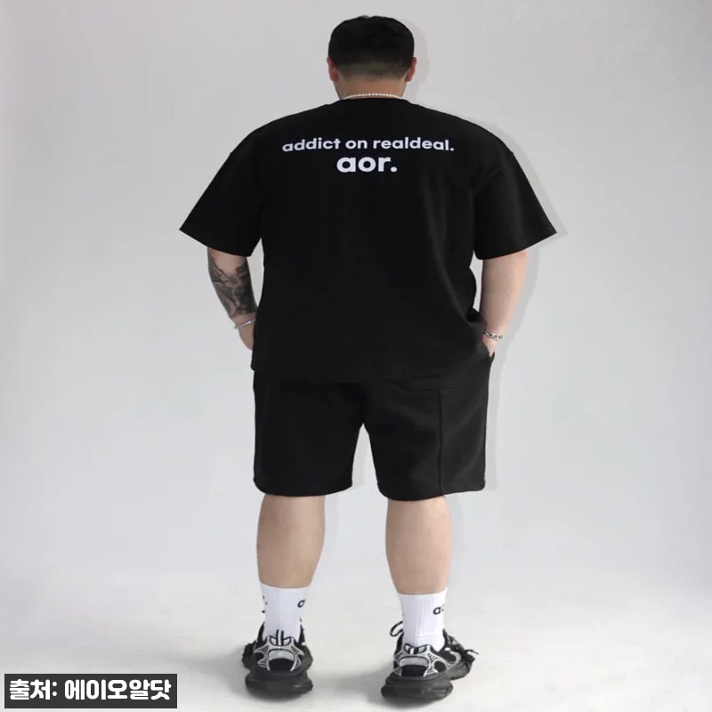 aor. 베이직 반팔티 블랙 빅사이즈 관련 이미지 6