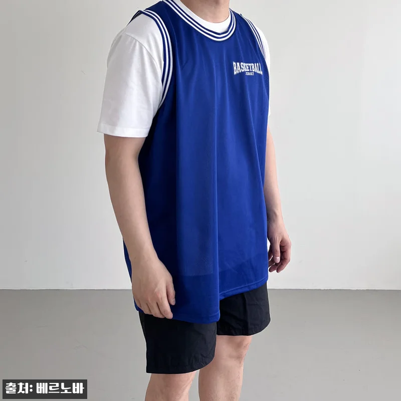 남자 매쉬져지 NBA 나시 티, 여름 레이어드용으로 눈여겨볼 오버핏 이슈템 17 남자 매쉬져지 NBA 나시 티, 여름 관련 이미지 6