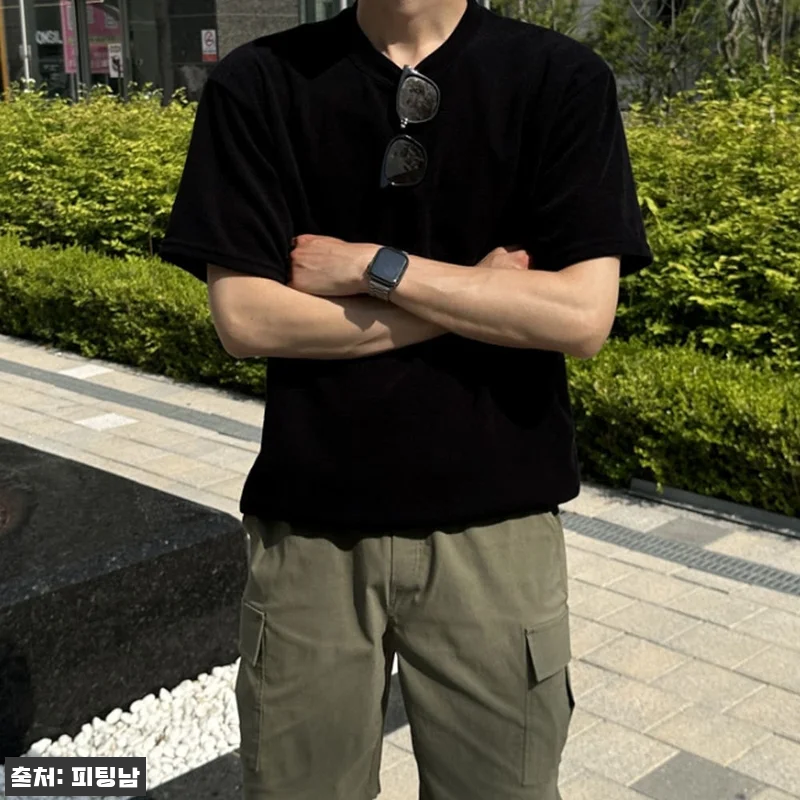 1+1 남자 캠프 여름 오버핏 얇은 아이스 쿨 반팔 니트, 3만원대 여름 코디 이슈템 체크 18 1+1 남자 캠프 여름 오버핏 얇은 관련 이미지 6