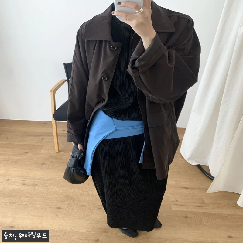 어토프 플리츠탑 반목 링클 스판 블라 관련 이미지 7
